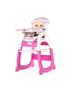 Evezo Merly Convertible Baby High Chair & Play Table 3 in 1
